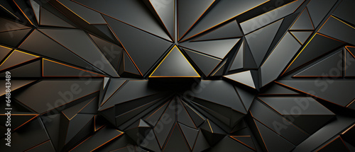 luxurious dark golden geometric motifs set off by quality black.