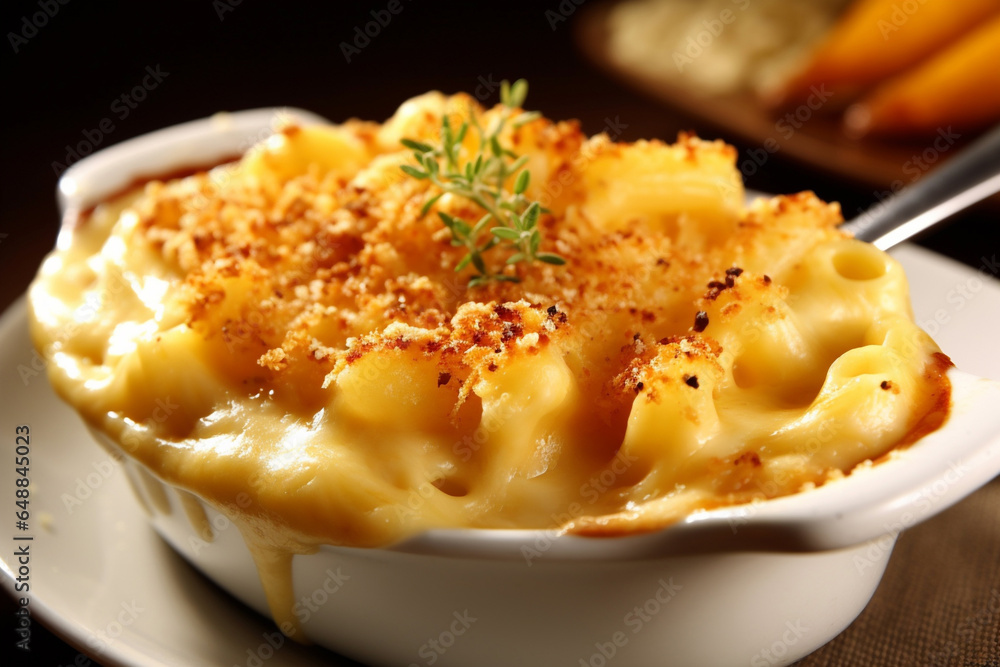 Comfort in a Frame: Iconic Macaroni and Cheese - The Ultimate American Indulgence Comfort in a Frame: Iconic Macaroni and Cheese - The Ultimate American Indulgence