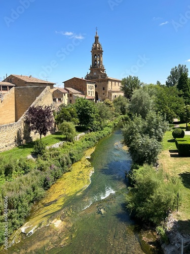 IGLESIA DE CUZCURRITA VISTA DESDE EL PUENTE