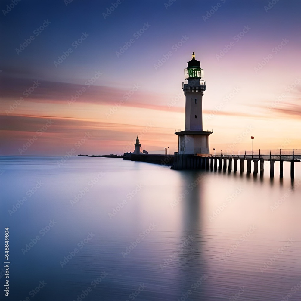 lighthouse at sunset lighthouse at sunset