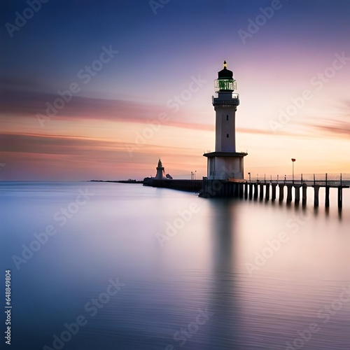 lighthouse at sunset