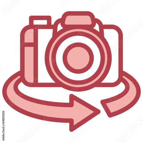 3D PHOTO filled outline icon,linear,outline,graphic,illustration