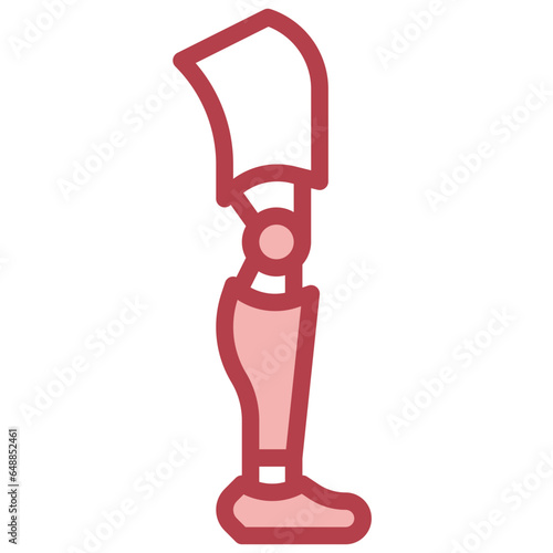 PROSTHETIC filled outline icon,linear,outline,graphic,illustration