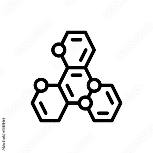 Benzene Icon In Trendy Design Vector Editable Stroke