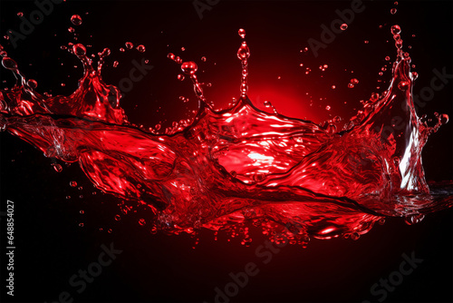 Red Water Splashs