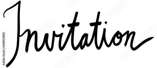 Calligraphy of Invitation