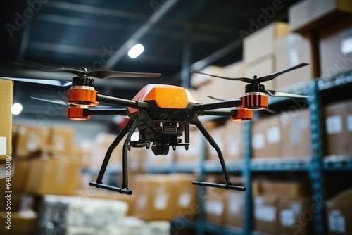 delivery drone at garage storage © Оксана Олейник