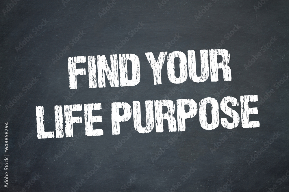 Obraz premium Find your life purpose 
