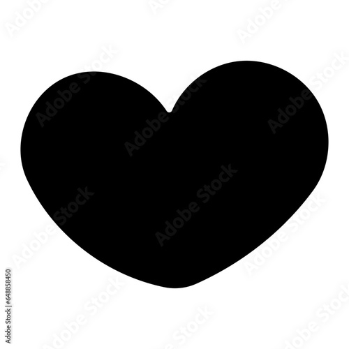 heart barbicore black love sticker icon element photo