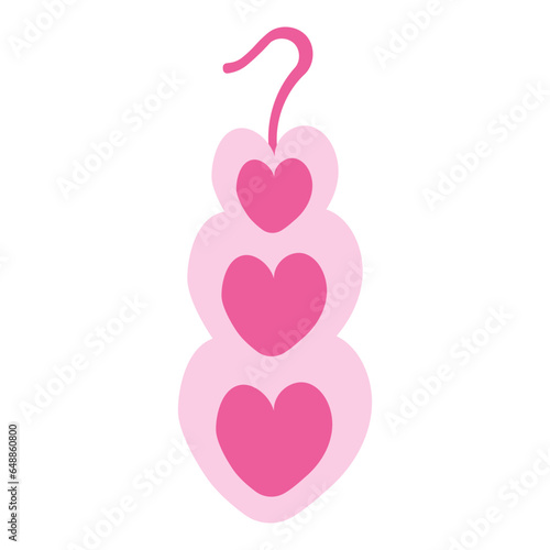 barbiecore pink earrings icon doll vector dress