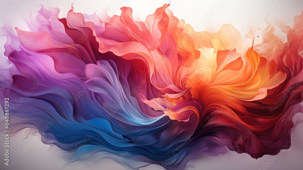 Obraz premium Discover the allure of a mesmerizing watercolor border frame. 