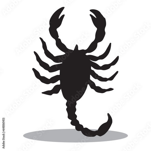 Scorpion Silhouette, cute Scorpion Vector Silhouette, Cute Scorpion cartoon Silhouette, Scorpion vector Silhouette, Scorpion icon Silhouette, Scorpion Silhouette illustration, Scorpion vector          © Funky Art