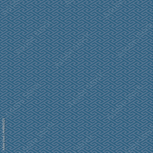 シームレスパターン素材：藍色の日本の伝統的な模様“工事繋ぎ”