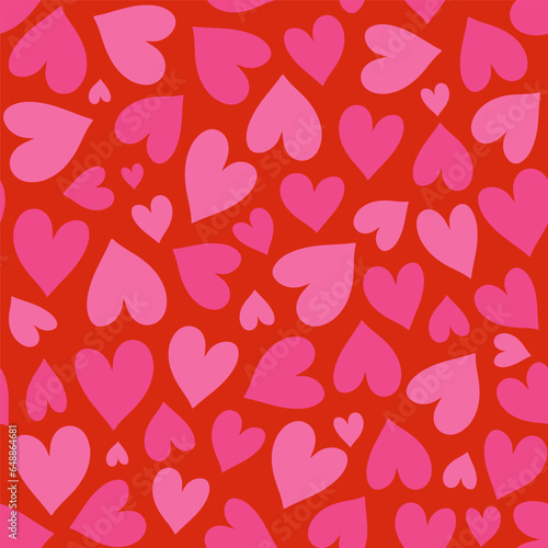 Seamless pattern with heart. Vector illustration