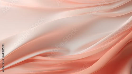 Light pale coral abstract elegant luxury background. Peach pink shade. Color gradient. Blurred lines, stripes. Drapery. Template. Empty. generative AI