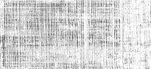 Monochrome texture composed of irregular graphic elements. Distressed uneven grunge background. Abstract vector illustration. Overlay for interesting effect and depth. Isolated on white background.