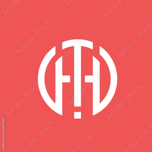 TH letter logo creative design with vector graphic