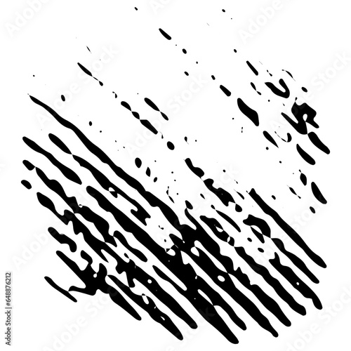 Grunge Hand Drawn Paint Stroke. Brush Scribble Vector Illustration.