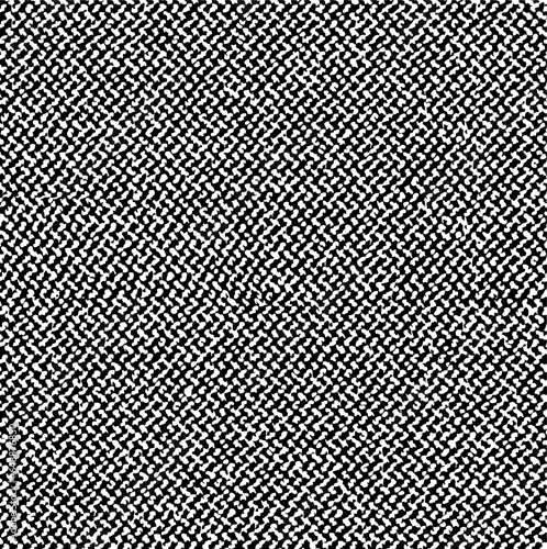 Vector fabric texture. Distressed texture of weaving fabric. Grunge background. Abstract halftone vector illustration. Overlay to create interesting effect and depth. Black isolated on white. EPS10.