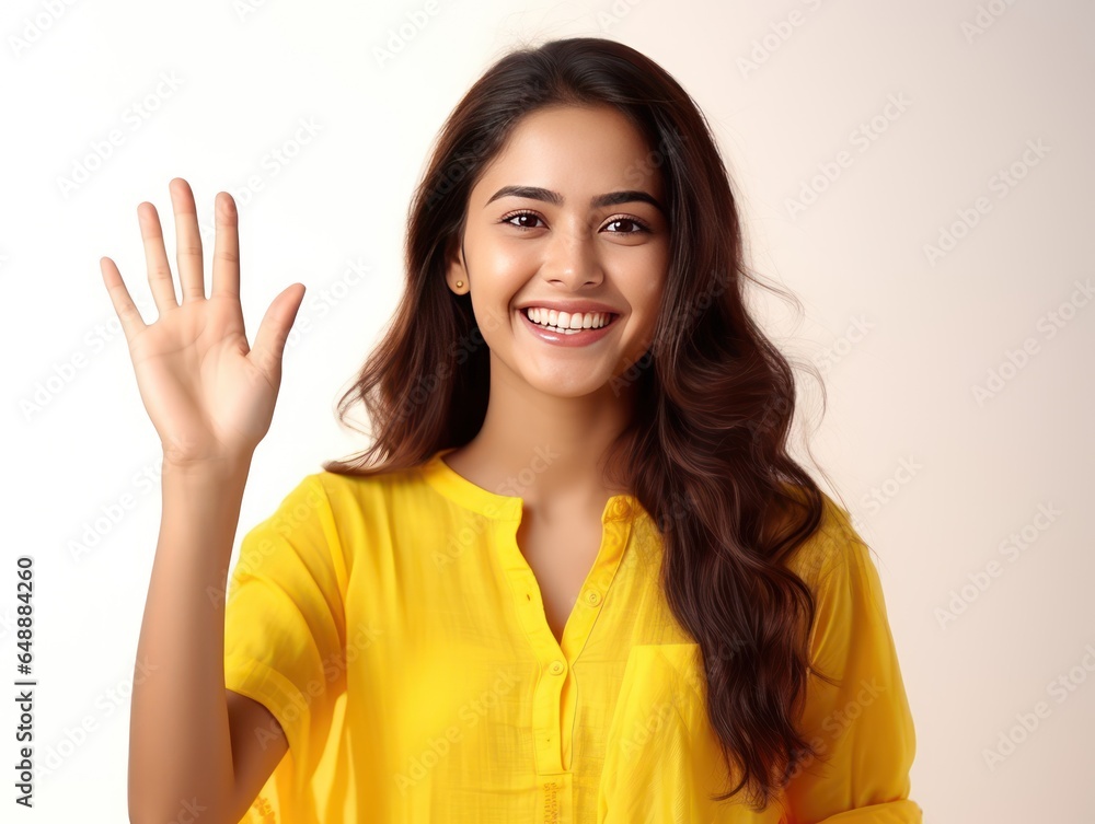 Indian Girl Balances Tradition and Modernity in Stylish Attire, Infectious Smile Celebrates Cultural Diversity in Contemporary Times Indian Girl Balances Tradition and Modernity in Stylish Attire, Infectious Smile Celebrates Cultural Diversity in Contemporary Times