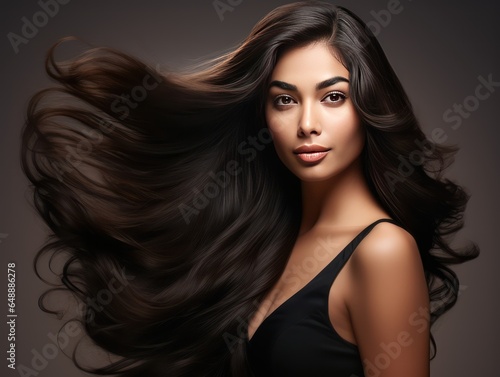 Indian Model Showing Great Hair in Beauty Ad