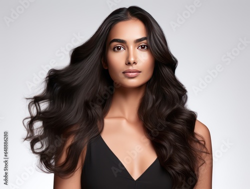 Indian Model Showing Great Hair in Beauty Ad