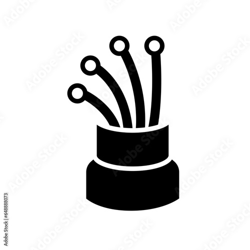 Fiber optic cable, broadband icon. fibre broadband bandwidth , electric cable. Mechanical wireless port connecting. optical cables. solid style. vector illustration. design on white background. EPS 10