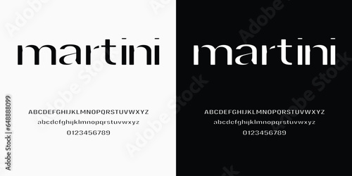 Clean Simple Elegant Sans Serif Font Alphabet Typeface Typography Set ABC
