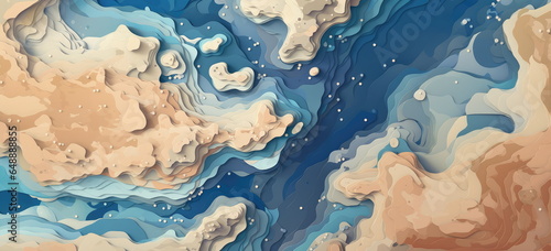 contour line like map geological abstract background. coastline.     