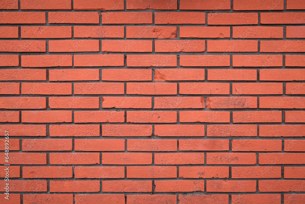 Naklejka premium red brick wall textured background