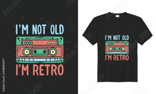 vintage inspired t shirt design Template