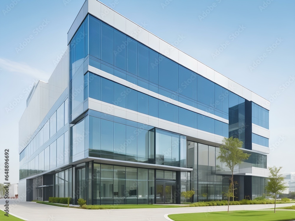 modern office building in the city modern office building in the city