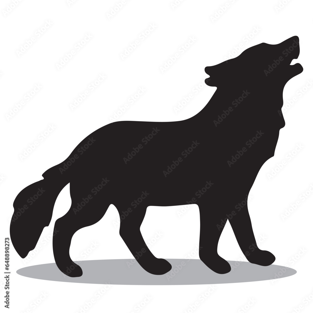 Wolves Silhouette, cute Wolves Vector Silhouette, Cute Wolves cartoon Silhouette, Wolves vector Silhouette, Wolves icon Silhouette, Wolves Silhouette illustration, Wolves vector															