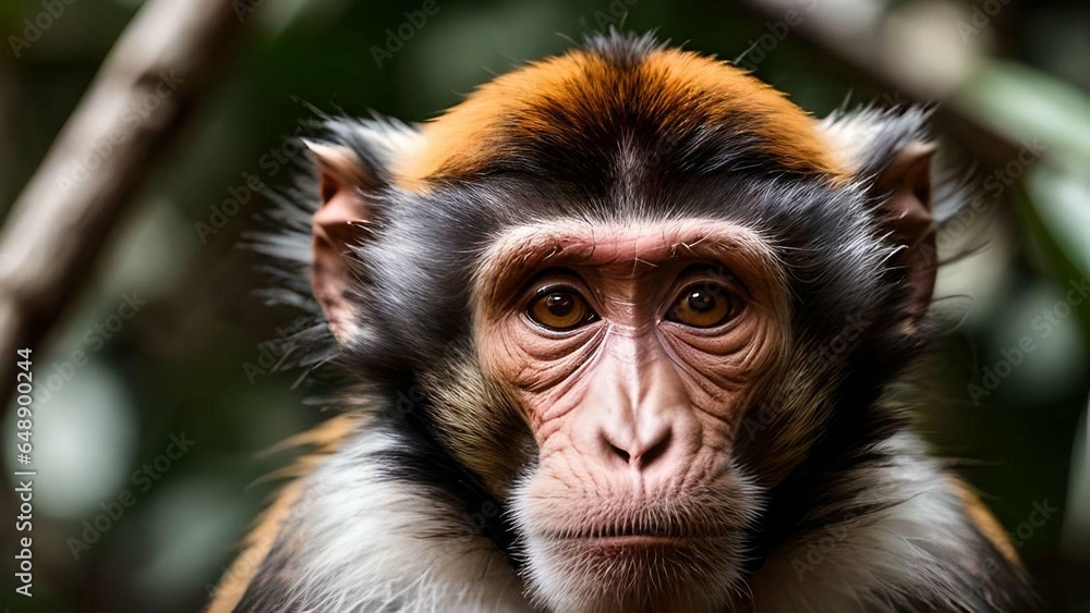 close up of a macaque close up of a macaque