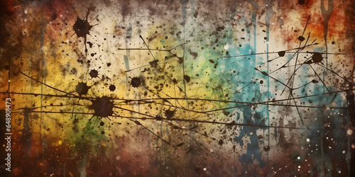 grungy texture with scratches and splatters two generative AI