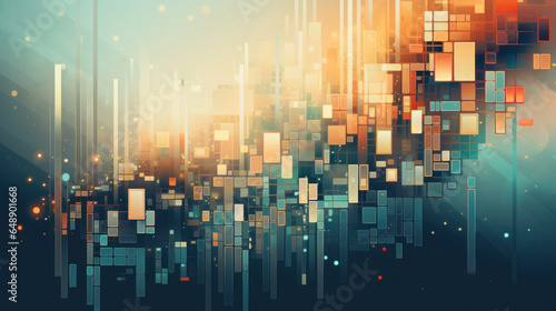 Futuristic abstract technology art, perfect for innovative concepts. Mesmerizing blend of colors and patterns for dynamic visual impact