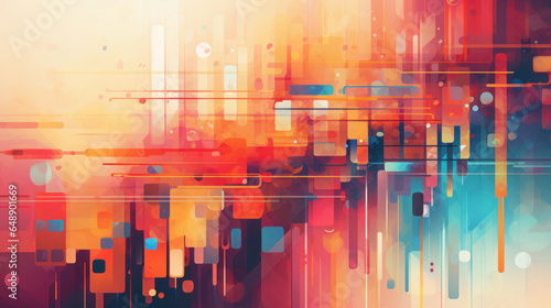 Futuristic abstract technology art, perfect for innovative concepts. Mesmerizing blend of colors and patterns for dynamic visual impact