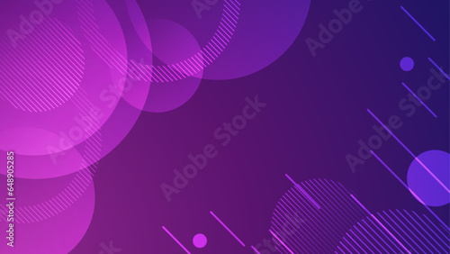Modern abstract purple and blue gradient, space background with geometric element, futuristic design template for banner, poster, web design. Vector illustration.