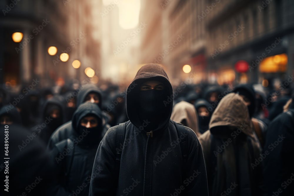 a diverse crowd of people united against injustice, Generative AI a diverse crowd of people united against injustice, Generative AI