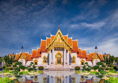 Marble Temple of Bangkok, Thailand, Wat Benchamabophit, Bangkok, Amazing Thailand Tourist attractions in Marble Temple
