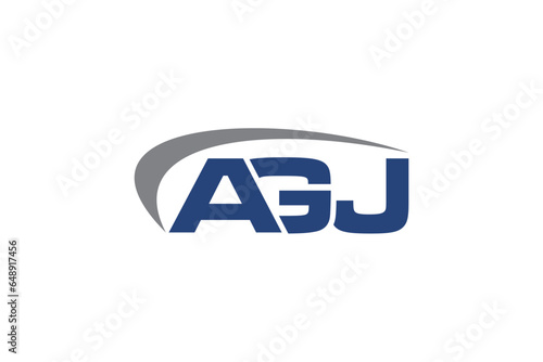 AGJ creative letter logo design vector icon illustration photo