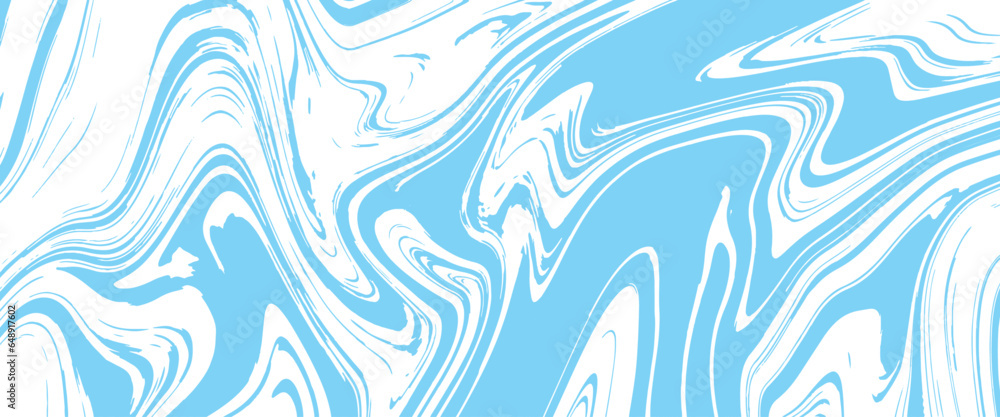 Blue marble acrylic seamless pattern with a transparent background.