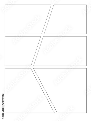 Comic or Manga background, pop art backdrops in frames and panel for mangaka or comic artists