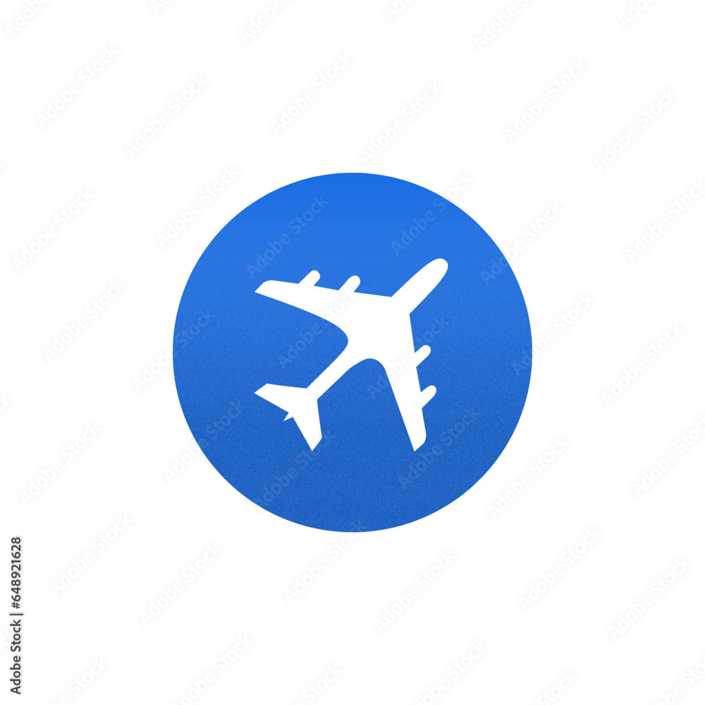 Airplane Icon Set - Flat Style Vector Aircraft Symbols for Travel and Transportation