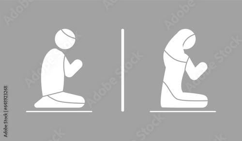 Icon for a prayer room in a Muslim