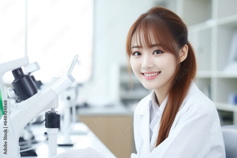Beautiful Young Asian Woman Researcher . Сoncept Young Asian Women In Academia, The Importance Of Role Models, Breaking Gender Stereotypes, The Power Of Persistence Beautiful Young Asian Woman Researcher . Сoncept Young Asian Women In Academia, The Importance Of Role Models, Breaking Gender Stereotypes, The Power Of Persistence