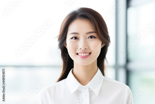 Beautiful Young Asian Woman Scientist. Сoncept Breaking Stereotypes Of Asian Women, Challenges And Joys Of Young Scientist, Perception Of Scientist In Popular Media © Anastasiia