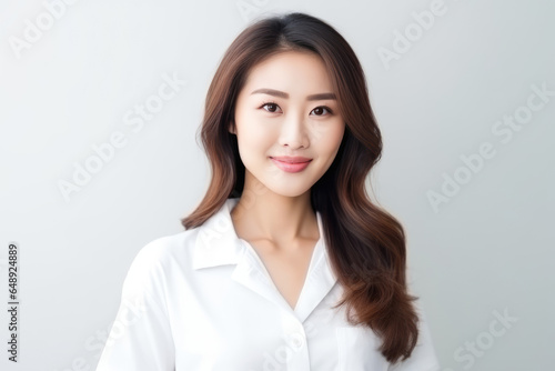 Beautiful Young Asian Woman Psychologist . Сoncept Growing Up Asian, Mental Health For Young Adults, Positive Fixings With Psychology, Role Models In Mental Health Care © Anastasiia