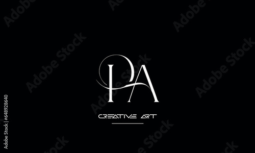 AP, PA, A, P abstract letters logo monogram