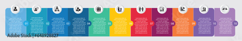 Infographic design template with numbers 11 option for Presentation.infographic template for graphs,  Pie chart, workflow layout, cycling diagram, brochure, report, presentation, web design. 